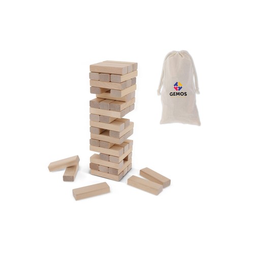 Jeu de tour en bois en pochette