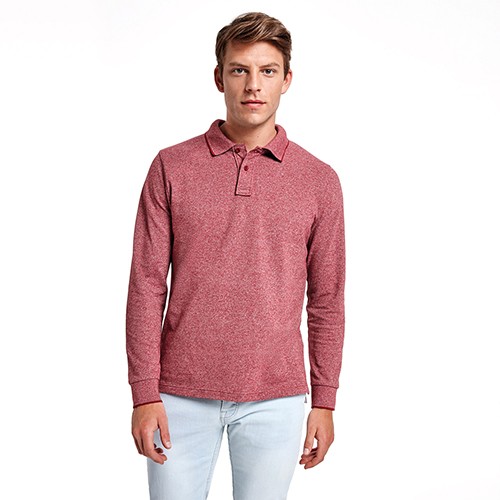 Polo chiné manches longues DYLAN