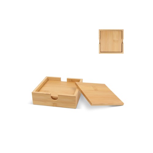 Bamboo Coaster Set (4 pcs)