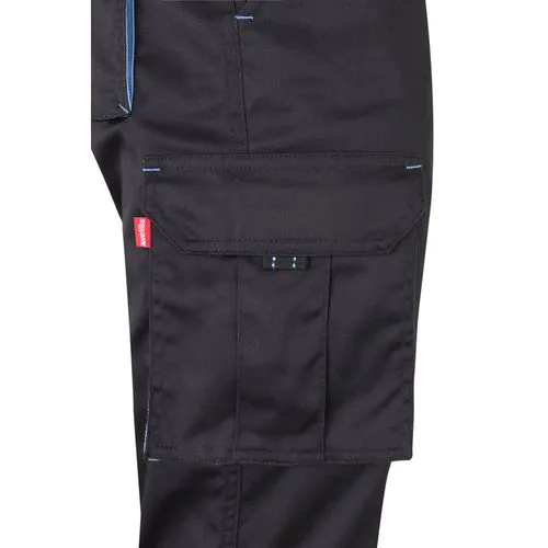 VL FIDES. Two-tone, multi-pocket stretch trousers (240g/m²), in cotton (46%), EME (38%) and polyester (16%) VL FIDES. Two-tone, multi-pocket stretch trousers (240g/m²), in cotton (46%), EME (38%) and polyester (16%)