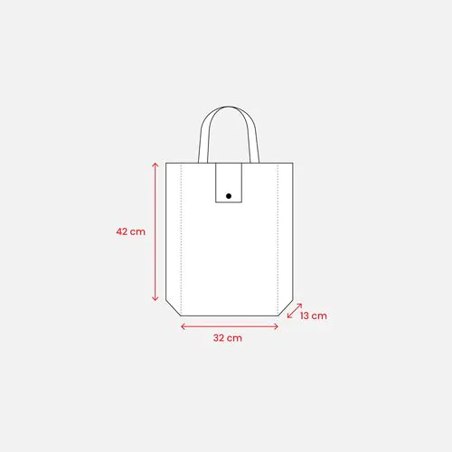 Shopper ripiegabile con soffietto in TNT 80 g/m2, manici corti Shopper ripiegabile con soffietto in TNT 80 g/m2, manici corti