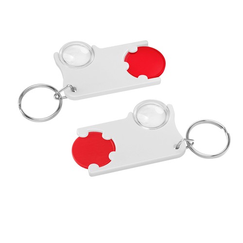 Chip holder with 1€ chip and magnifier