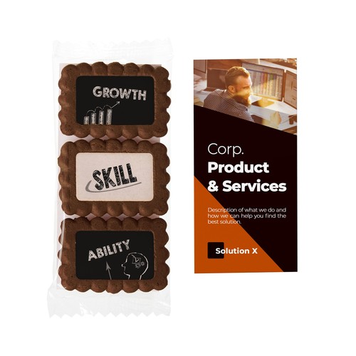 Triple printed cookies card