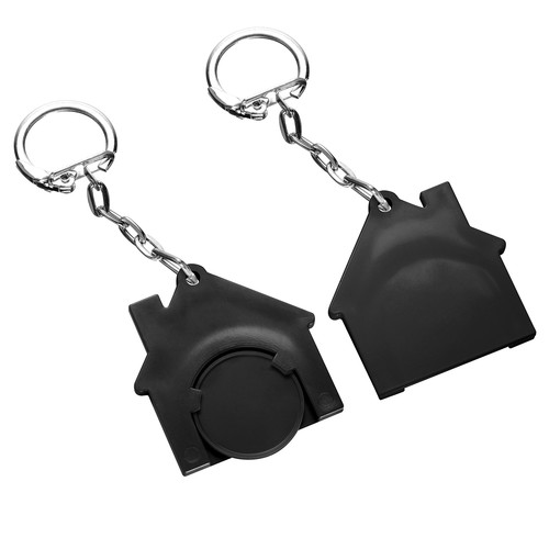 Porte-clés jeton1€ "Maison"