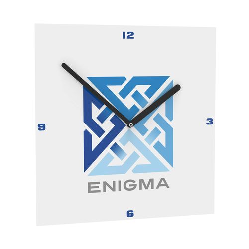 Horae Horloge murale Carré (240 mm). Aiguilles Noir