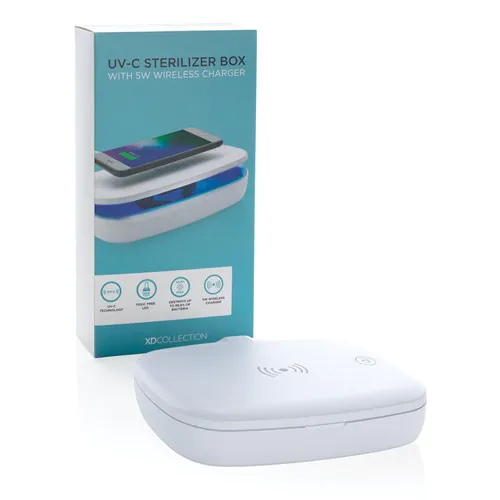 UV-C steriliser box with 5W wireless charger UV-C steriliser box with 5W wireless charger