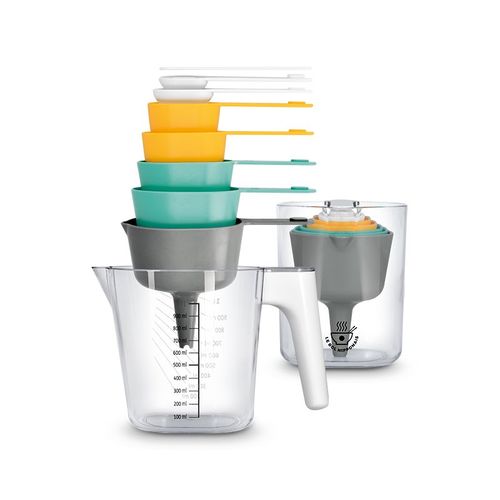 MEASURING PITCHER WITH DOSING SPOONS & FUNNEL & SPATULA MEASURING PITCHER WITH DOSING SPOONS & FUNNEL & SPATULA