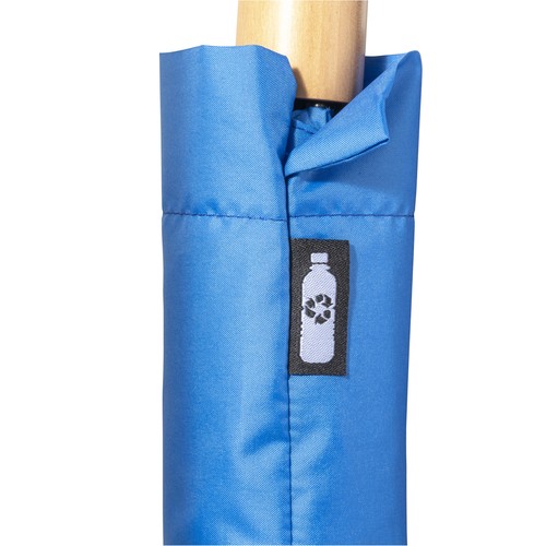 Mini parapluie en R-PET avec manche en bois Mini parapluie en R-PET avec manche en bois