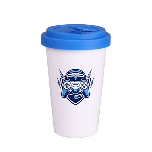 Mug Freedom Lock 280ml white/blue