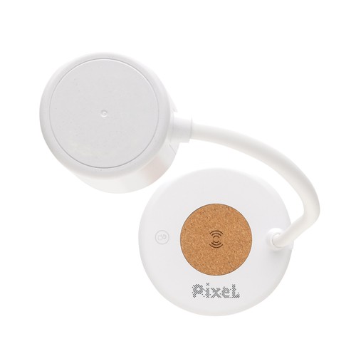 Zenara RCS recycled plastic and cork 15W wireless desk lamp Zenara RCS recycled plastic and cork 15W wireless desk lamp