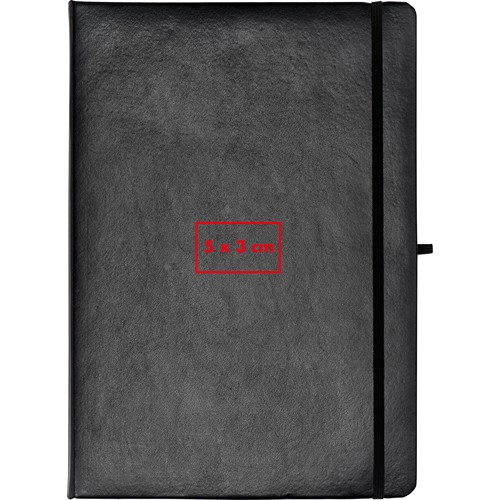 A4 notitieboek met gelinieerd papier en elastiek