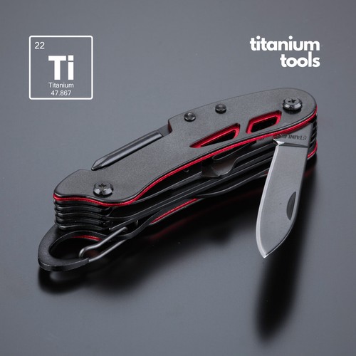 TITANIUM-COATED STEEL POCKET KNIFE OPTIMA TITANIUM-COATED STEEL POCKET KNIFE OPTIMA