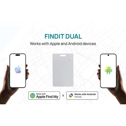 Tarjeta finder ultrafina plástico RCS recargable Findit