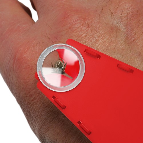 Tick remover with magnifier, foldable Tick remover with magnifier, foldable