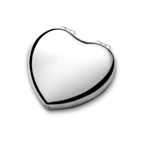 SPECCHIETTO 'CUORE' - CROMATO - 52X52 MM SPECCHIETTO 'CUORE' - CROMATO - 52X52 MM