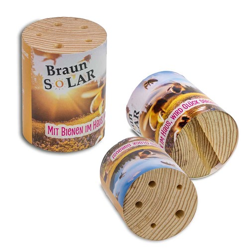 Bee log - without laser engraving Bee log - without laser engraving