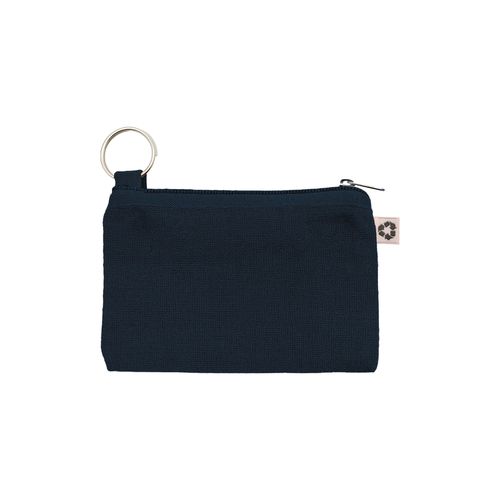 Pouch in recycled cotton 220 g/m2 with removable internal keyring