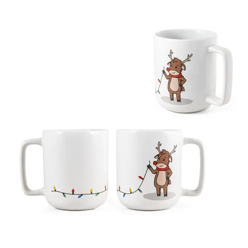 REINDEER. Taza con estampado navideño 330 mL