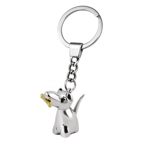 PORTE-CLES PETIT CHIEN AVEC OS