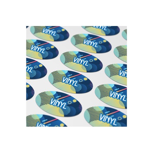 Vinyl Sticker Oval 60x35mm Vinyl Sticker Oval 60x35mm