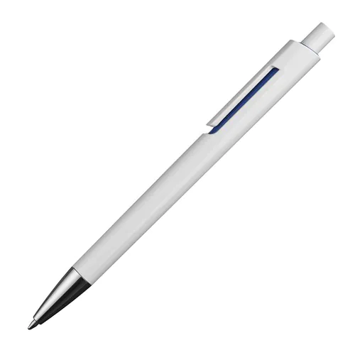 Stylo bille blanc avec applications colorées Stylo bille blanc avec applications colorées