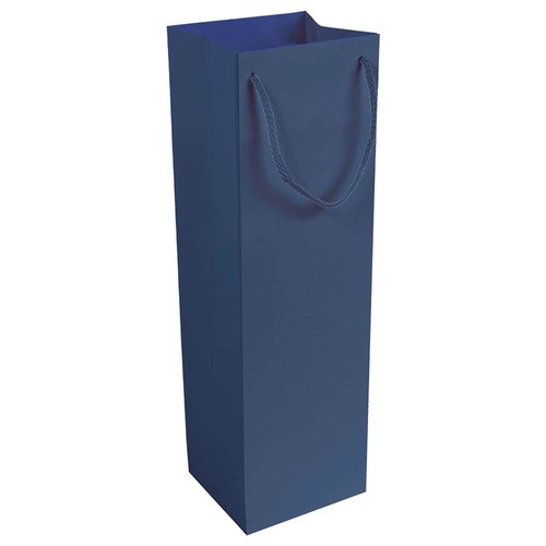 157 g/m2 matte laminated paper bottle shopping bag with gusset and bottom reinforcement 157 g/m2 matte laminated paper bottle shopping bag with gusset and bottom reinforcement