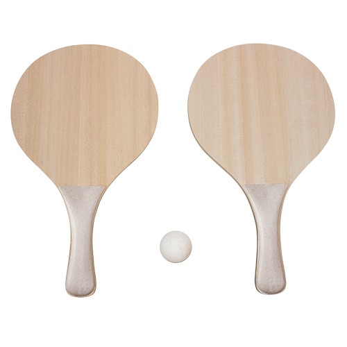 Racchette da spiaggia con pallina. Fornite in rete Saponaria