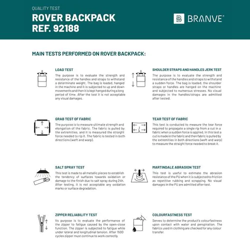 ROVER BACKPACK II. Backpack in fabric and PU ROVER BACKPACK II. Backpack in fabric and PU