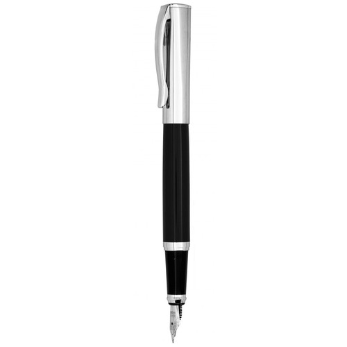 BLACK FOUNTAIN PEN CHROMED BLACK FOUNTAIN PEN CHROMED