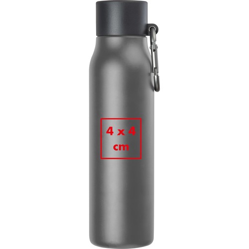 Dubbelwandige drinkfles met karabijnhaak, 600 ml Dubbelwandige drinkfles met karabijnhaak, 600 ml