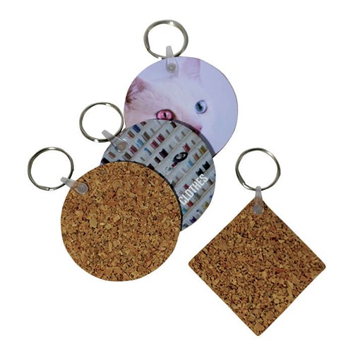 PP AND CORK KEYCHAIN ??25CM2 F/V CUSTOMIZABLE