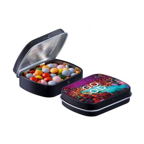 Mini boîte à charnière avec bonbons