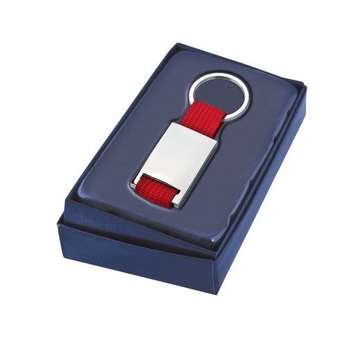 KEYCHAIN SATIN - NYLON RED