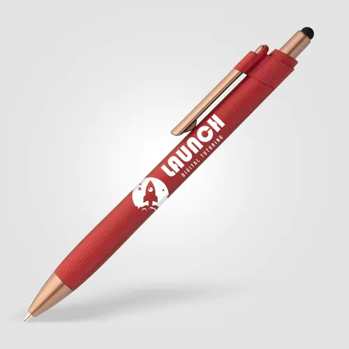 York Recycled Plastic Bronze Trim Stylus Ballpoint Pen