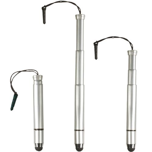 Plume telescopique pour écran tactile de metal  avec fiche pour ins rer dans la prise des
