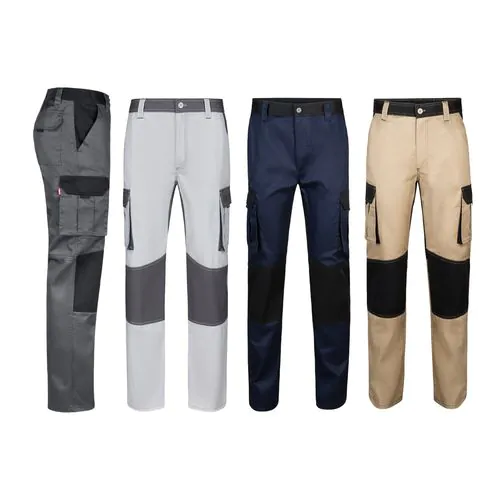 VL NJORD. Tweekleurige keperbroek met meerdere zakken (240 g/m²), van katoen (35%) en polyester (65%)