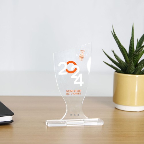 Trophée en plexiglas COUPE - France 3 mm Trophée en plexiglas COUPE - France 3 mm