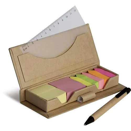 ADHESIVE BOOKMARKS SET MADE OF RECYCLED PAPER AND BIODEGRADABLE PASTIC ADHESIVE BOOKMARKS SET MADE OF RECYCLED PAPER AND BIODEGRADABLE PASTIC