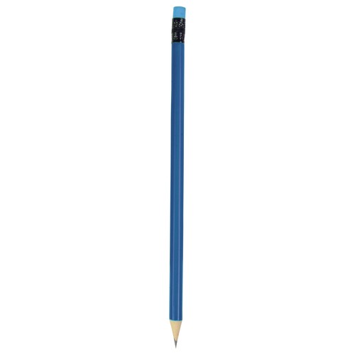 Crayon cylindrique trempé de couleur fluo avec caoutchouc Crayon cylindrique trempé de couleur fluo avec caoutchouc