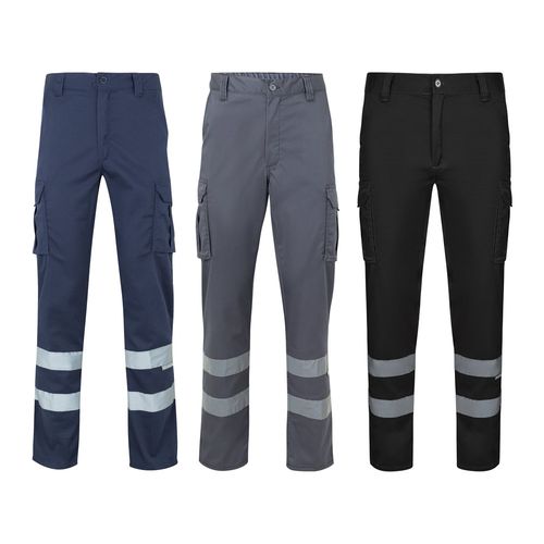 VL DIONYSUS. Pantalón multibolsillos bicolor (210 g/m²), en algodón (20%) y poliéster (80%)