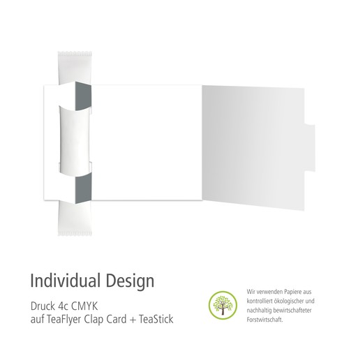 ClapCard incl. 1 TeaStick "Individ. Design"