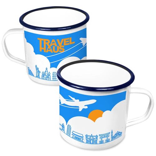 Tasses en émail de qualité supérieure (568ml/20oz) - Blanc Tasses en émail de qualité supérieure (568ml/20oz) - Blanc