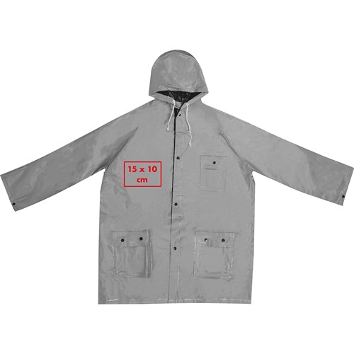 Bicolour reversible raincoat, PVC,XL