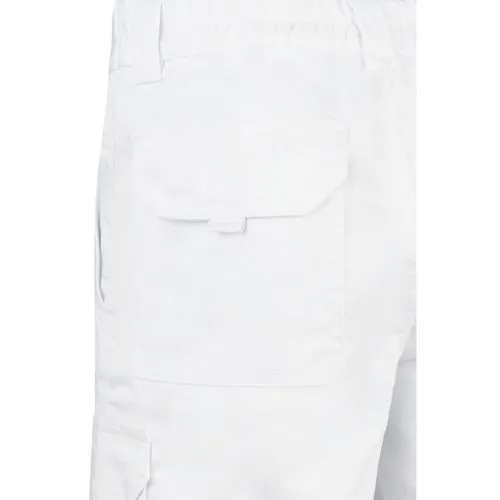 VL HEBE. Bermuda stretch, multipoches (240g/m²), en coton (46%), EME (38%) et polyester (16%)