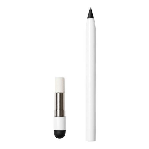 Matita a lunga durata cancellabile in alluminio, con gommino per touch screen e gomma