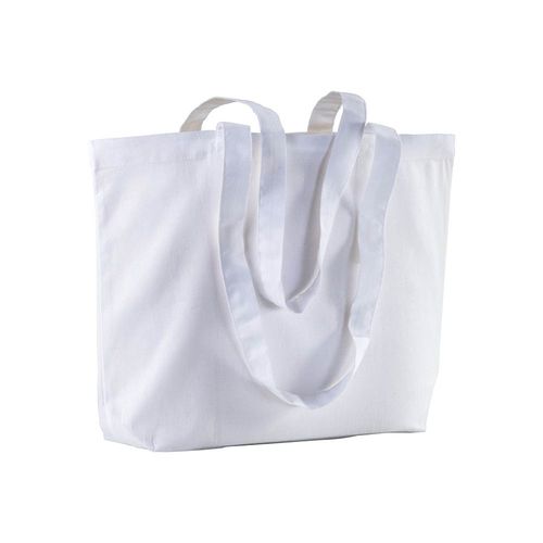 120 g/m2 cotton shopping bag, long handles and bottom gusset 120 g/m2 cotton shopping bag, long handles and bottom gusset