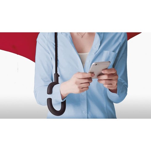 UMBRELLA RED HANDLE C d=102 cm