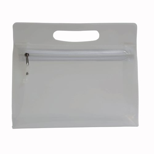 Belleza en PVC con cierre de cremallera y asa