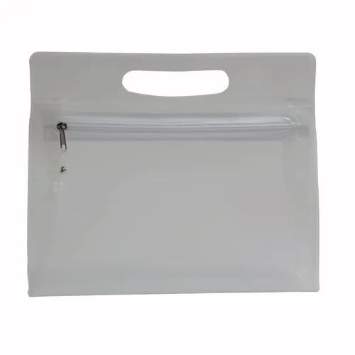 Belleza en PVC con cierre de cremallera y asa