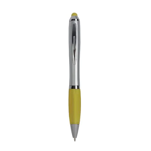 Stylo en plastique pour écran tactile avec grip coloré Stylo en plastique pour écran tactile avec grip coloré